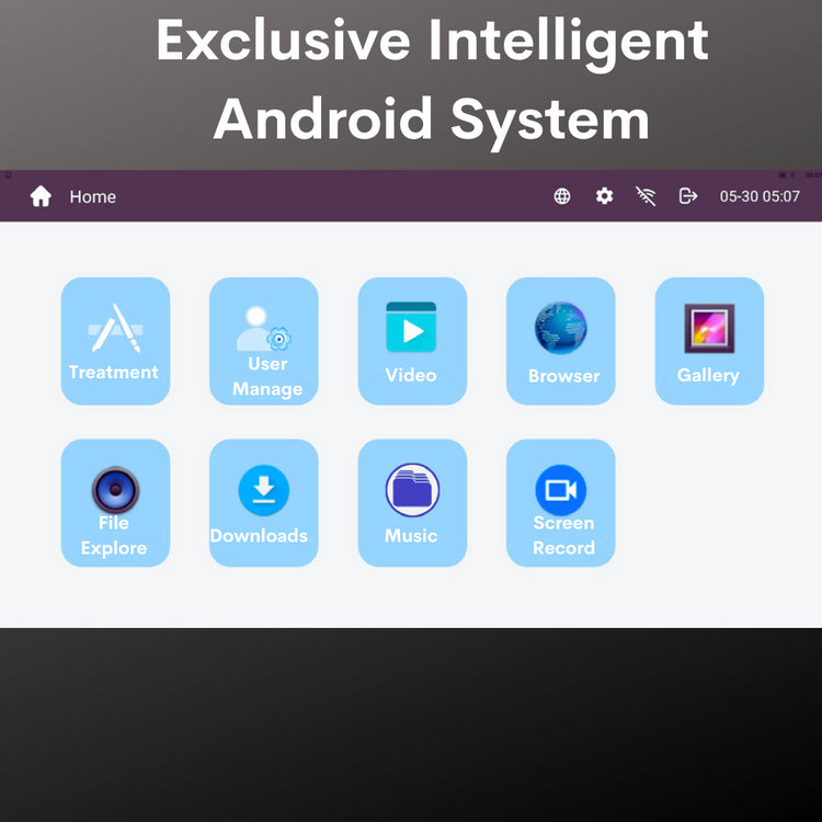 Exclusive intelligent android operating system  for ems body sculpting Machine