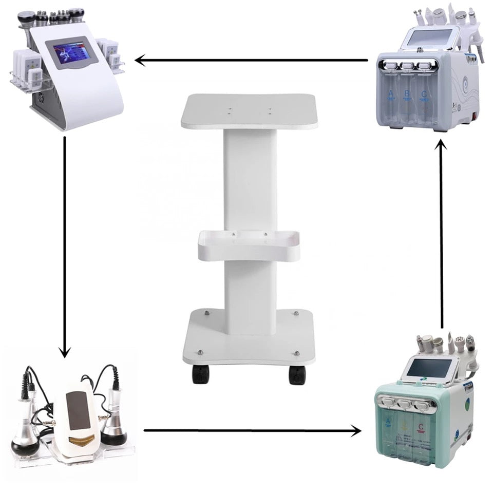 Salon Trolley, hydrafacial machines and cavitation machines 