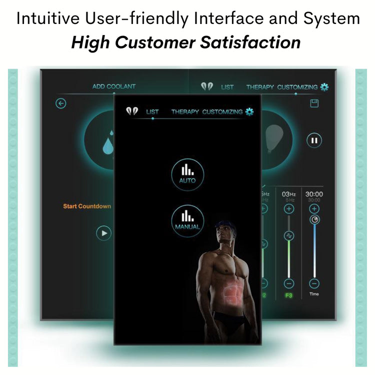 User interface and high satisfaction, Portable EMSzero Neo Body Contouring Machine