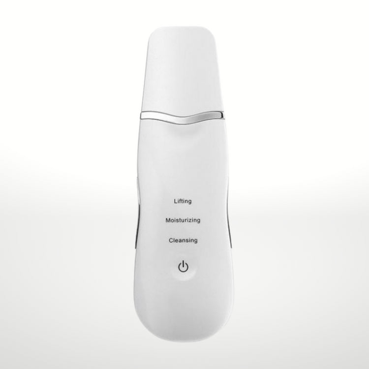 White Color Face Lifting Premium Ultrasonic Skin Scrubber