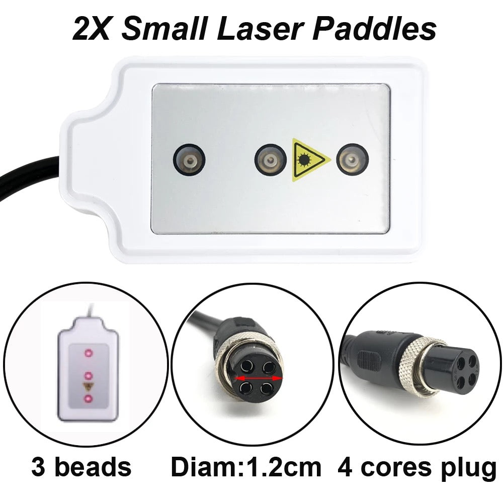Small Laser Paddles for Cavitation Machine, with Three Beads, diameter, core plug