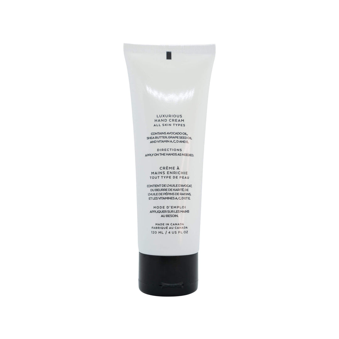 Rejuva Fresh Nourish Hand Cream, Back Side shows Vegan Ingredients